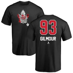 Doug Gilmour Toronto Maple Leafs Men's Black Name and Number Banner Wave T-Shirt -