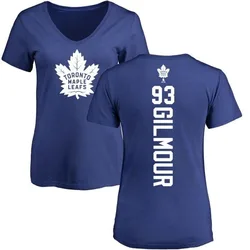 Doug Gilmour Toronto Maple Leafs Women's Blue Backer T-Shirt -