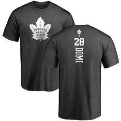 Tie Domi Toronto Maple Leafs Men's Charcoal One Color Backer T-Shirt -
