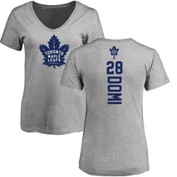 Tie Domi Toronto Maple Leafs Women's Backer T-Shirt - Ash