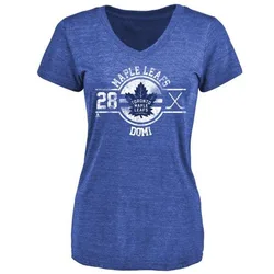 Tie Domi Toronto Maple Leafs Women's Royal Insignia Tri-Blend T-Shirt -