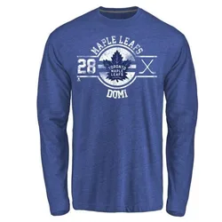 Tie Domi Toronto Maple Leafs Youth Royal Insignia Tri-Blend Long Sleeve T-Shirt -